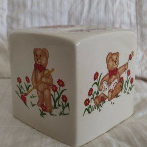 1984 Mason's Teddy Bears Piggy Bank Ironstone